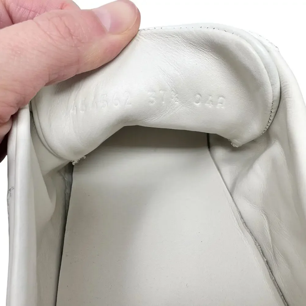 Gucci Ace Star Web Stripe Leather Sneakers 37.5 Metallic Python - Picture 11 of 11